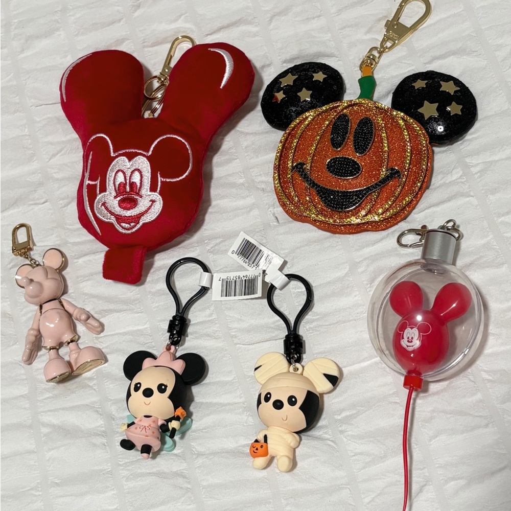 Disney keychain bag charm bundle - image 1